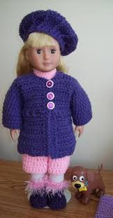 A stitch by stitch guide with pictures and easy to follow instructions. Mommy Purple Is On Sale 18 Doll Im Int Free Original Patterns Doll Clothes American Girl Crochet Doll Clothes American Girl Doll Clothes Patterns