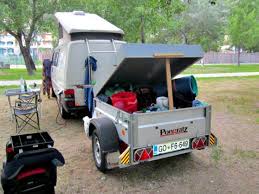 Mini Trailers Are A Smart And Practical Way To Increase The Cargo Room Of Your Camper Van Conversions They Small Camper Trailers Camping Trailer Small Campers