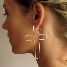 Gold Cross Earrings, 14k Gold Filled Hoop Earrings, Large Cross Hoops, Boho  Statement Earrings, Easter Christian Earrings, Religious Jewelry