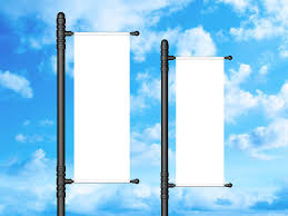 Download Vertical Outdoor Sky Banner Psd Mockup Free By Dribbble Graphics