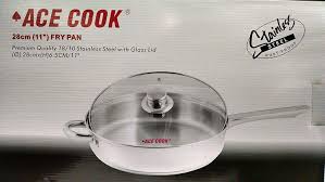28 Cm Stainless Steel Fry Pan Skillet With Glass Lid For More Information Visit Now Skillets And Fry Pans Frying Pan Pan Fries
