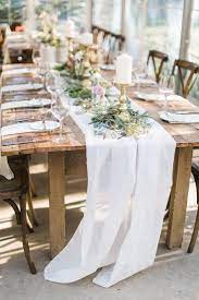 Organic Farmhouse Table Wedding Decor Ashley Errington Photography Www Ashleyerringt Farmhouse Table Decor Farmhouse Wedding Table Farmhouse Table Centerpieces