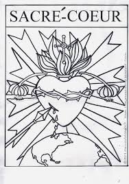 Sacred heart jesus coloring page. Heart Coloring Pages Sacred Heart Coloring Pages
