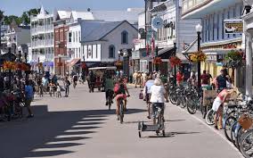 Most bike rental vendors charge by the hour. On Mackinac Island Lake Huron S Waves Are Destroying An Iconic Highway Bridge Michigan