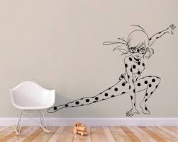 Ladybug Miraculous Wall Art Stickers Miraculous Ladybug Ladybug Wall Decor Disney Decals Wal Ladybug Room Decor Ladybug Wall Decor Disney Wall Decor