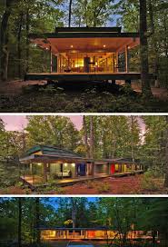 Retratos parecían haber sido tomados en ese mismo bosque. 12 Casas Modernas Que Puedes Construir En El Bosque Arkihome Arkihome