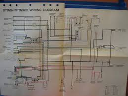 Wiring diagram for yamaha 350 warrior. Nos Yamaha Factory Wiring Diagram 1985 Xt350 N Xt350 Nc Ebay