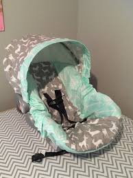 Tribal Arrows Deer Gray Mint Fabric Infant Car Seat Cover Ready To Ship Baby Car Seats New Baby Products Baby Stuff Country