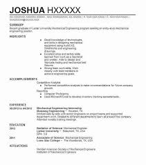 The field of mechanical engineering is a highly respectable one. Mechanical Engineering Internship Resume Example Company Name Kenosha Wisconsin