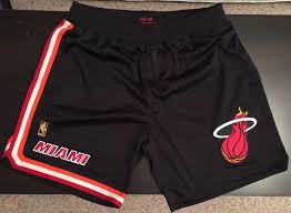 Mitchell & ness miami heat black swingman shorts $80.00. Nba Authentic Game Shorts Miami Heat Vintage Game 2xl 1755292741