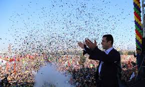 Meanwhile, the wife of imprisoned kurdish politician selahattin demirtaş posted a message on twitter celebrating newroz and protesting the pressure on the kurdish political movement. Newroz Piroz Be Halklarin Selahattin Demirtas Facebook