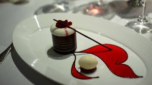 Ramsay's imagination is obviously caught by the sweet course. Gordon Ramsay At Royal Hospital Road Bitter Chocolate And Hazelnut Cylinder With Ginger Mousse And Blackcurrant Granite Food Snob