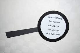 Einladung Detektivparty Kinderspiele Welt De