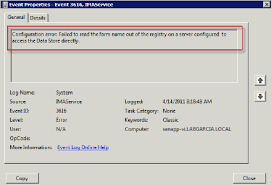 Error - "The Citrix Independent Management Architecture (Ima) Service Is  Exiting. The Neighborhood (Farm Name) Could Not Be Read From The Data Store  Or Written To The Registry."