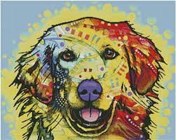 A wide variety of counted cross stitch patterns options are available to you, such as subjects, material, and use. Abstract Golden Retriever Cross Stitch Pattern