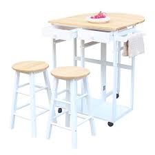 Maybe you would like to learn more about one of these? Kitchen Islands With Storage Rolling Kitchen Cart Folding Dining Table Cart With 2 Stools Drawers Portable Breakfast Bar Drop Leaf Dining Table Set For Dining Room Hotel Patio White W5224 Walmart Com