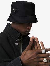 Prada Logo Plaque Bucket Hat Farfetch