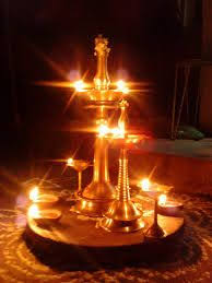 Kuthu Vilakku Kerala Brass Oil Lamp 14 Festival Lights Diy Diwali Decorations Oil Lamps