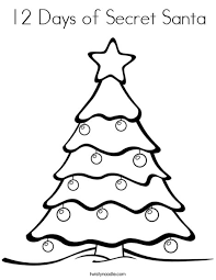 Free, printable earth day coloring pages that the kids will love to color while they are learning about the importance of taking care of our planet. 12 Days Of Secret Santa Coloring Page Twisty Noodle