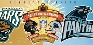 Five games will be on national tv, beginning with the annual pro football hall of fame game between the steelers and cowboys on aug. Panthers And Jaguars Debut In Hall Of Fame Game Pro Football Hall Of Fame Official Site