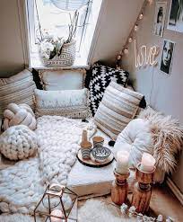 Hello Boho Lover On Instagram Hellodecorlover When The Loft Is Looking Very Cosy And Warm Image By Herzenstim Bed Decor Retail Furniture Warm Home Decor