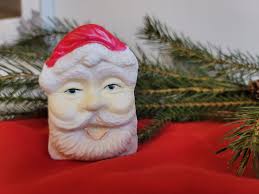Vintage Santa Christmas Ornament/Candy Holder/Present Holder