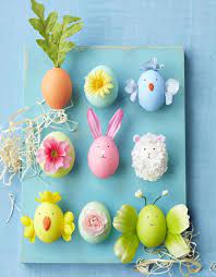 Des oeufs de pâques version black & white. 1001 Projets Super Creatifs De Bricolage De Paques En Maternelle