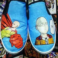 One Punch Man Onepunchman Saitama Saitamasensei Custompaintedshoes Custompainted Kisiyeozel Tasarim Cizi One Punch Man Sneaker Art Custom Painted Shoes