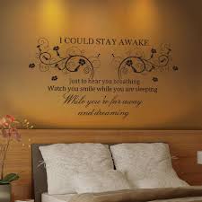 Free Shipping Fashion Wall Decor I Could Stay Awake Quote Removable Wall Decal Stickers Art Home Decor