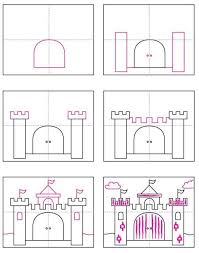 Learn to draw a creepy castle on an island in a lake. Pin On How To
