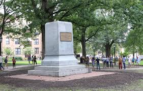 Folt says she's leaving UNC Chapel Hill with Silent Sam pedestal going, too