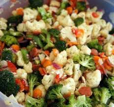 Colorful Italian Vegetable Salad Recipe Recipe Vegetable Salad Recipes Raw Vegetable Salad Marinated Vegetables