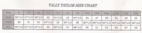 size charts