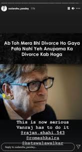 Find the newest 100 bill meme. Anupamaa Divorce Anupamaa S Sudhanshu Gives A Hilarious Bill Gates Reference Ahead Of On Screen Divorce With Rupali Ganguly