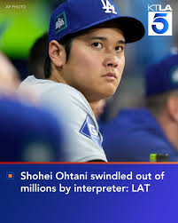 BREAKING: Los Angeles Dodgers superstar Shohei Ohtani may have been  swindled out of a “massive” amount of money by his interpreter.  https://trib.al/6OO3xRq