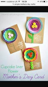 Cupcake liner flowers for mother's day. Cupcake Liner Flowers Mothers Day Crafts For Kids Mother S Day Diy Mothers Day Crafts