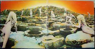 The houses of the holy album cover was designed in 1973 by hipgnosis' aubrey powell and is a collage of images featuring child models stefan and samantha gates. Facebook Bans Led Zeppelin S Houses Of The Holy Album Cover Artwork