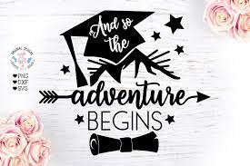 Slip some cash and advice into that card. And So The Adventure Begins Tassel Svg Diploma Svg Graduate Etsy And So The Adventure Begins Graduation Quotes Graduation