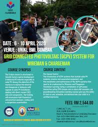 Universiti teknikal mara sdn bhd. Ace Unikl Bmi We Are Pleased To Invite You To Join Our Course Seda Malaysia Grid Connected Photovoltaic System For Wireman Chargeman 6 10 April 2020 For Those Who Interested