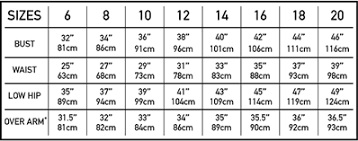 Mens Womens Clothing Sizing Guide