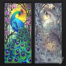 3d Models Window Door Stained Glass Peacock Glass Painting Designs Stained Glass Stained Glass Patterns