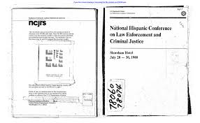 N atIonalHlspamc Conference on Law Enforcement and Criminal Justice