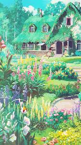 Aprettyfire Ghibli Flowers Ghibli Artwork Anime Scenery Anime Scenery Wallpaper