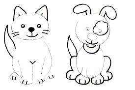 172 dog and cat together stock illustrations and clipart. Easy Drawing Easy Cute Cat And Dog Drawing