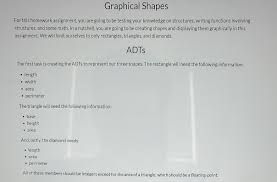 Every edit made by every user is captured and recorded and can be reversed at any time, providing unlimited undo/redo and a documented audit trail. Solved Graphical Shapes For This Homework Assignment You Chegg Com