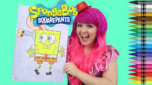 Fun coloring pages with patrik star, squidward and mr. Coloring Spongebob Squarepants Gary Giant Coloring Page Crayons Coloring With Kimmi The Clown Youtube