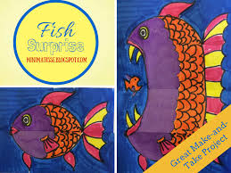 Fish Surprise One Day Make And Take Or Sub Plans Art Sub Plans Art Sub Lessons Elementary Art Projects