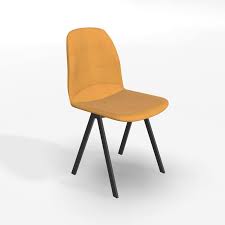 Assise et dos en laqué blanc. Chaise De Salle A Manger Moderne En Tissu Ona 4 Pieds Com