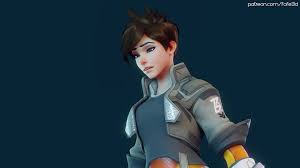 Overwatch Tracer Footjob cock trampling on the cockbox