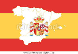 Free for commercial use no attribution required high quality images. Map And Flag Of Spain Vector Illustration World Map Canstock